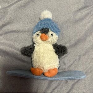 Jellycat Peanut Penguin Snowboarding